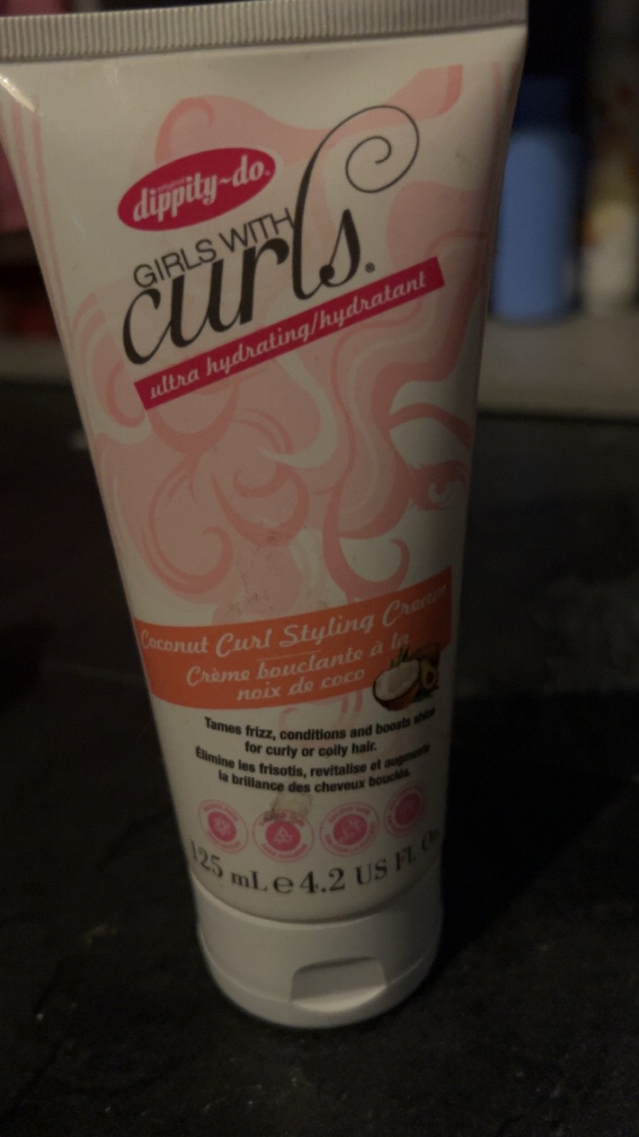 Dippity-do Girls with Curls Coconut Curl Styling Cream, Ophalen of Verzenden, Nieuw, Haarverzorger of -hersteller
