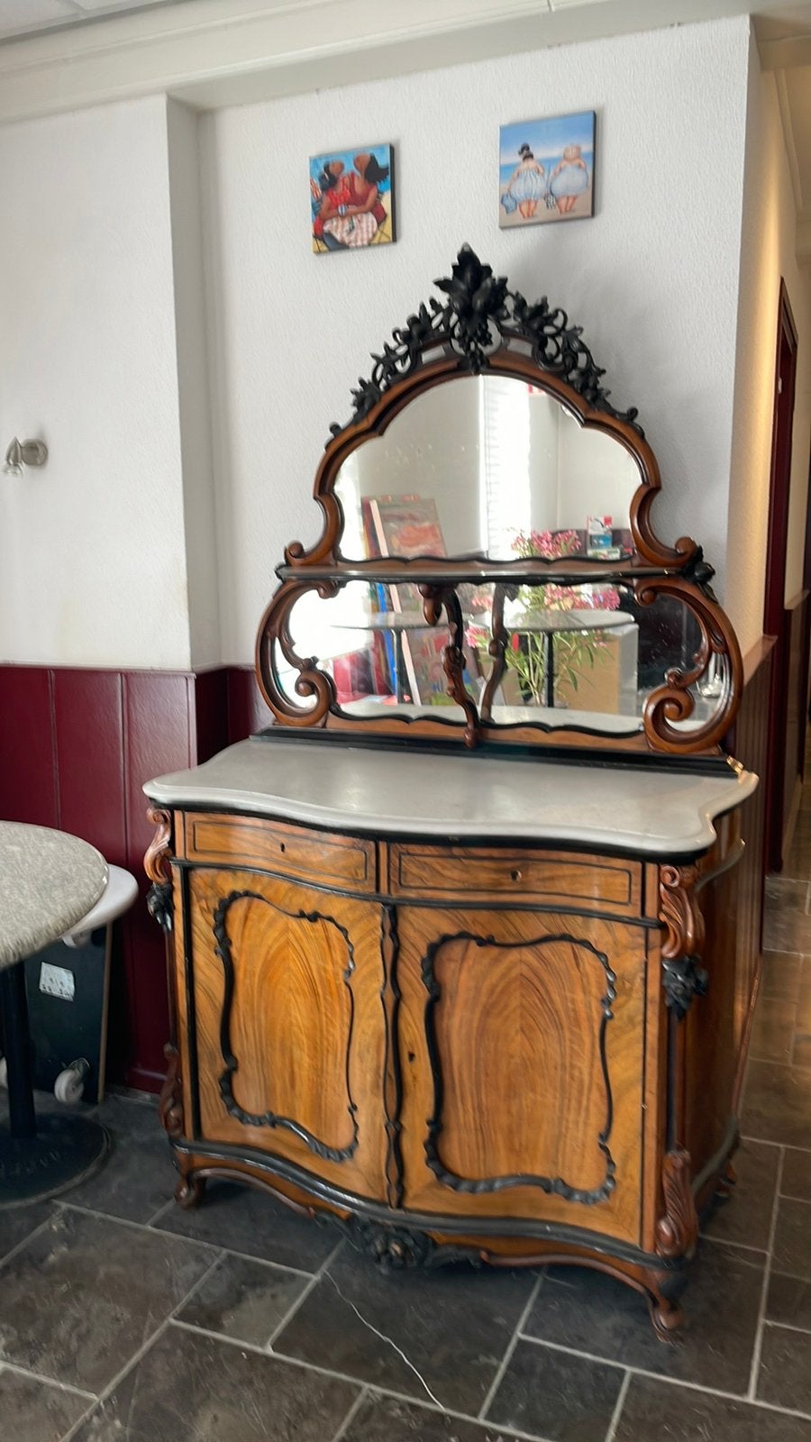 Hollandse bonheur-kast in Willem III-Stijl, Ophalen