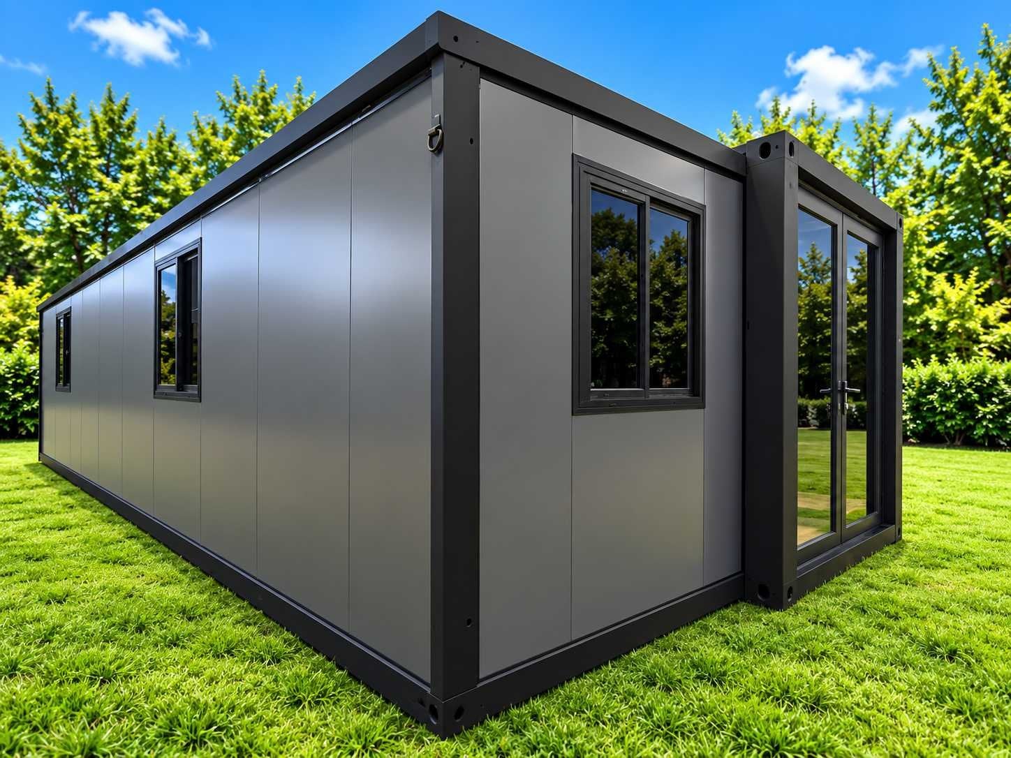 Rhino Houses 40ft zwart Tiny house