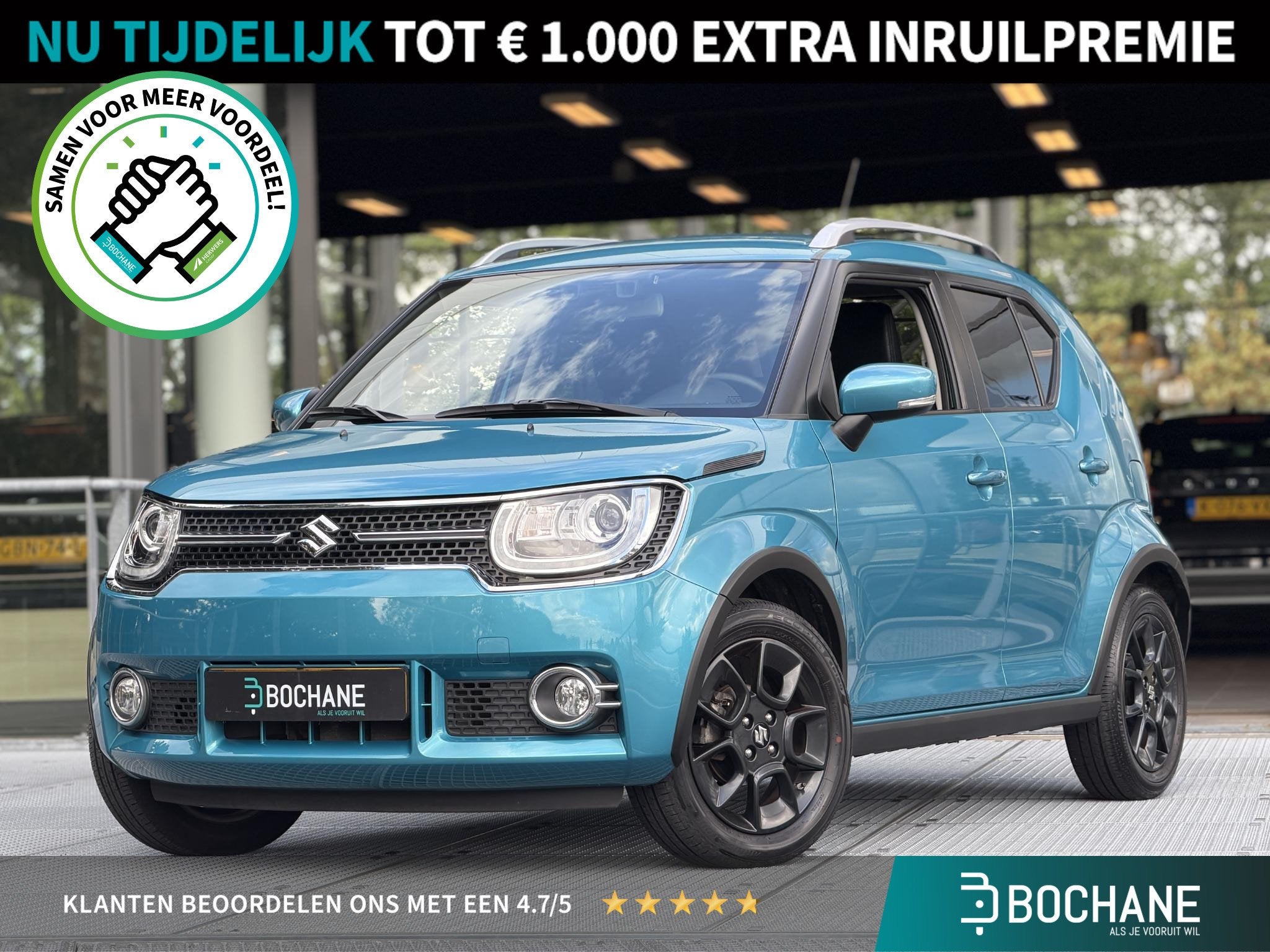 Suzuki Ignis 1.2 Stijl Automaat 90PK | Achteruitrijcamera |, Auto's, Stoelverwarming, Gebruikt, 4 cilinders, Bedrijf