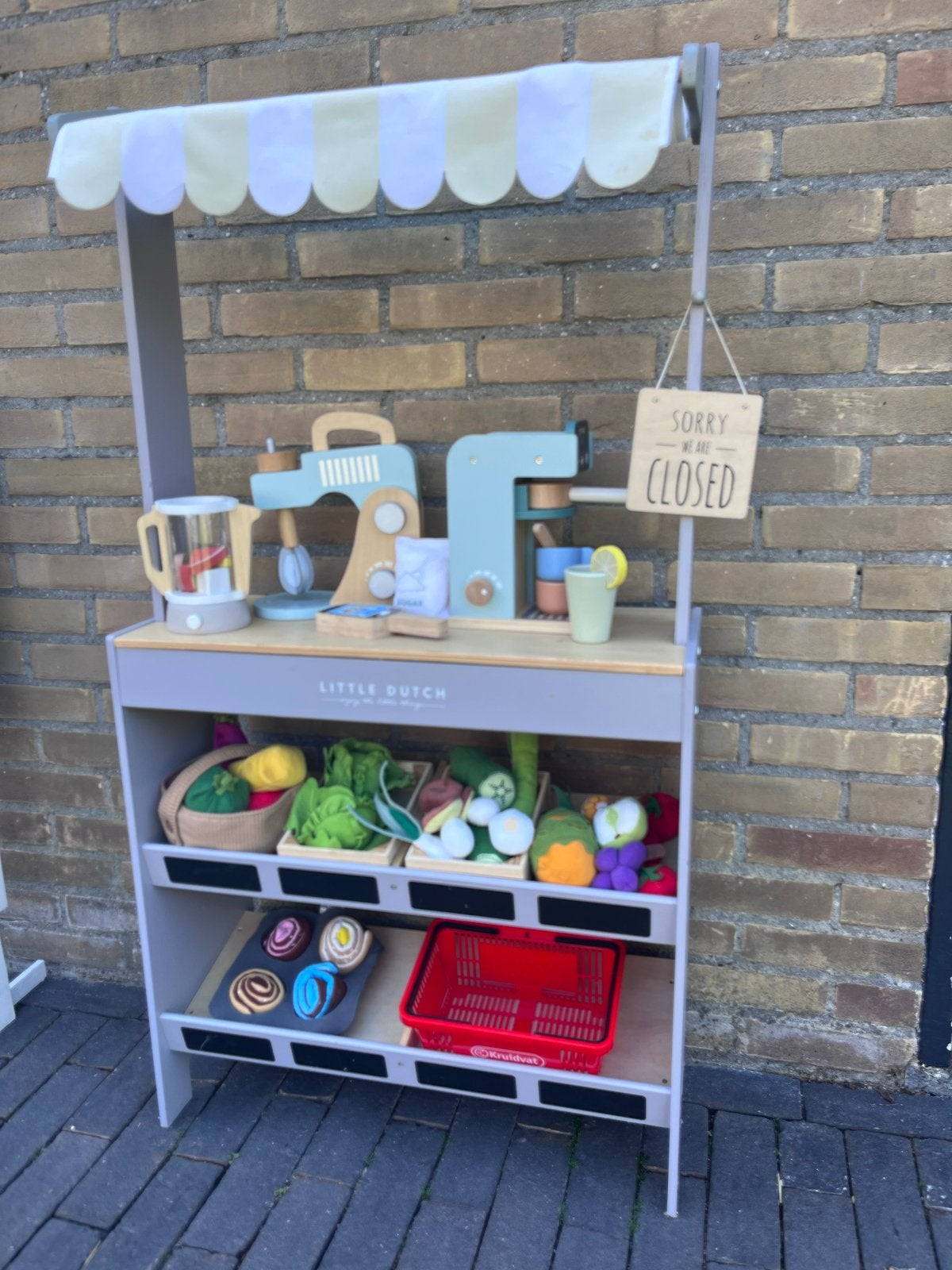 Little Dutch Marktkraam met uitgebreide toebehoren, Ophalen, Zo goed als nieuw, Jongen of Meisje