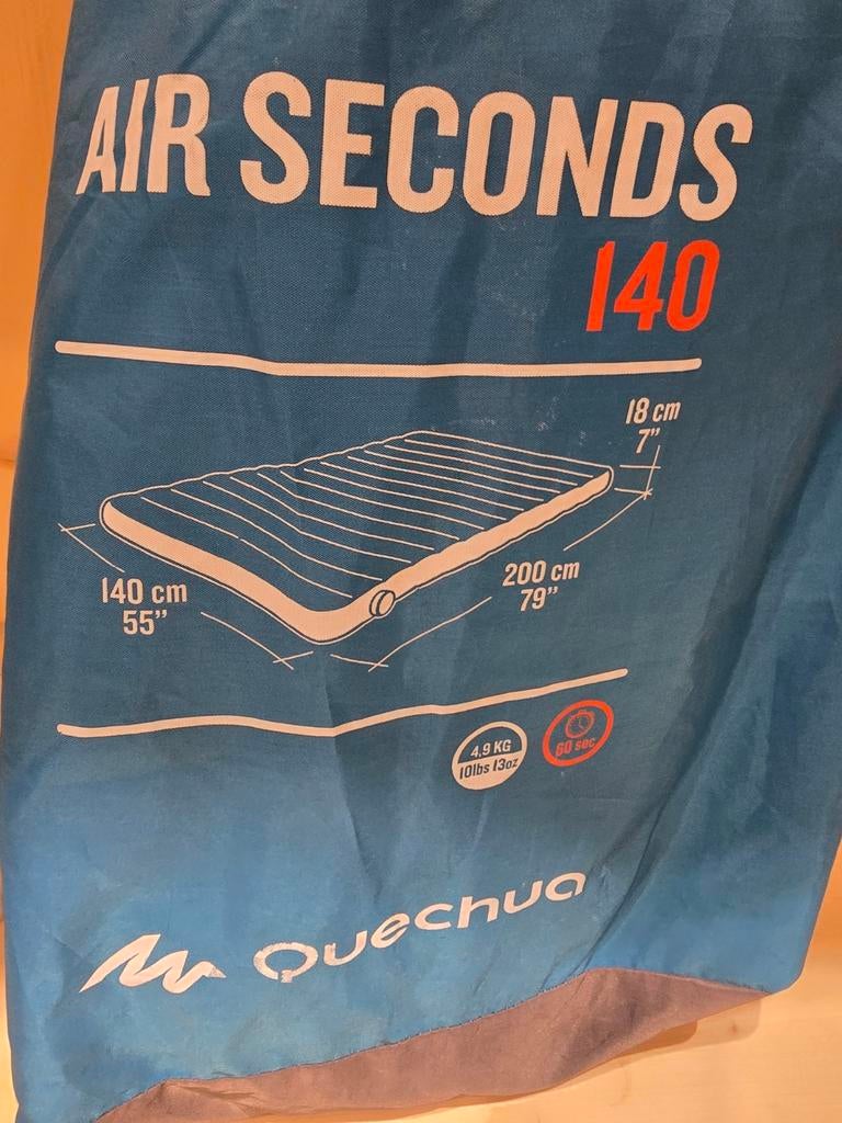Quechua Air Seconds 140 Luchtbed - 2-persoons, Ophalen of Verzenden, Gebruikt, 2-persoons