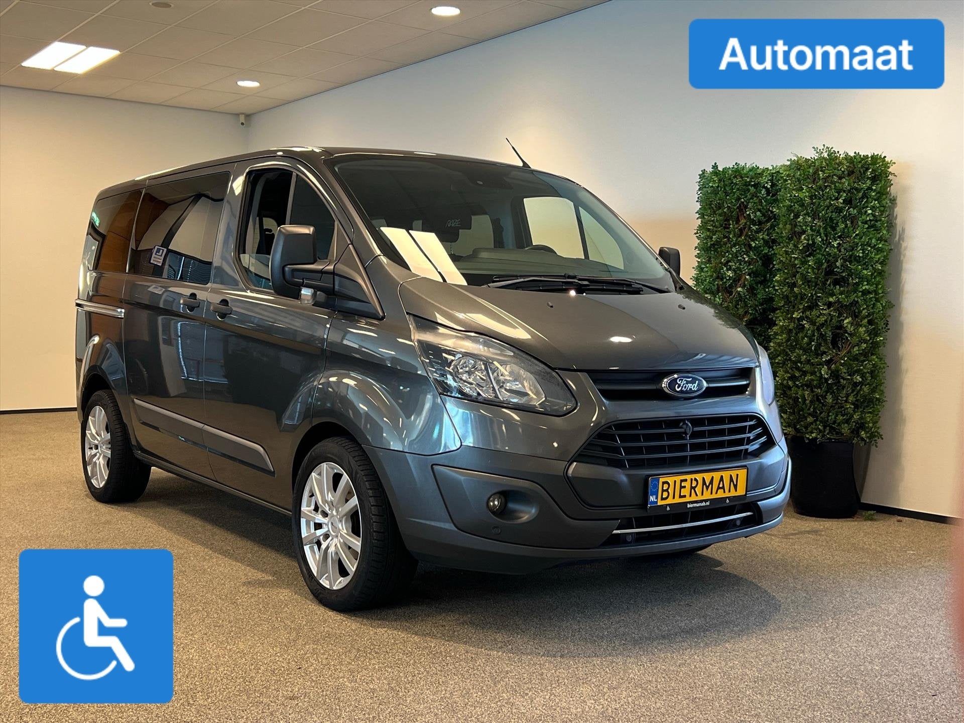 Ford Transit Custom L1H1 Rolstoelbus Automaat (airco), Auto's, Automaat, Parkeersensor, Stof, 4 cilinders
