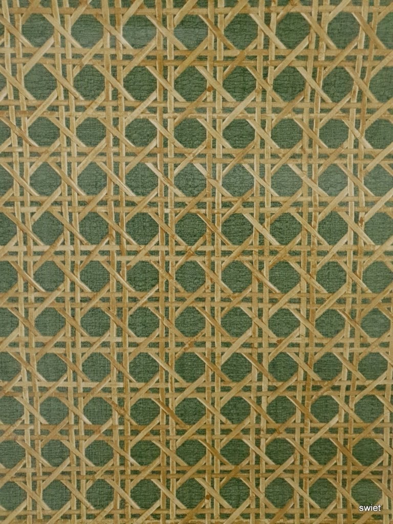 13006 Vintage webbing behang uit oude voorraad partij swiet, Verzenden, Beige