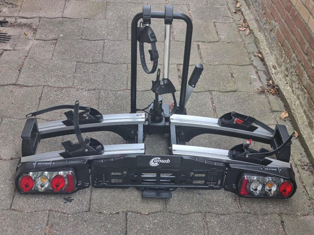 Fietsendrager ANWB Flex Plus II Kantelbaar Incl.Oprijgoot, Ophalen, Elektrische fiets, Zo goed als nieuw, 2 fietsen
