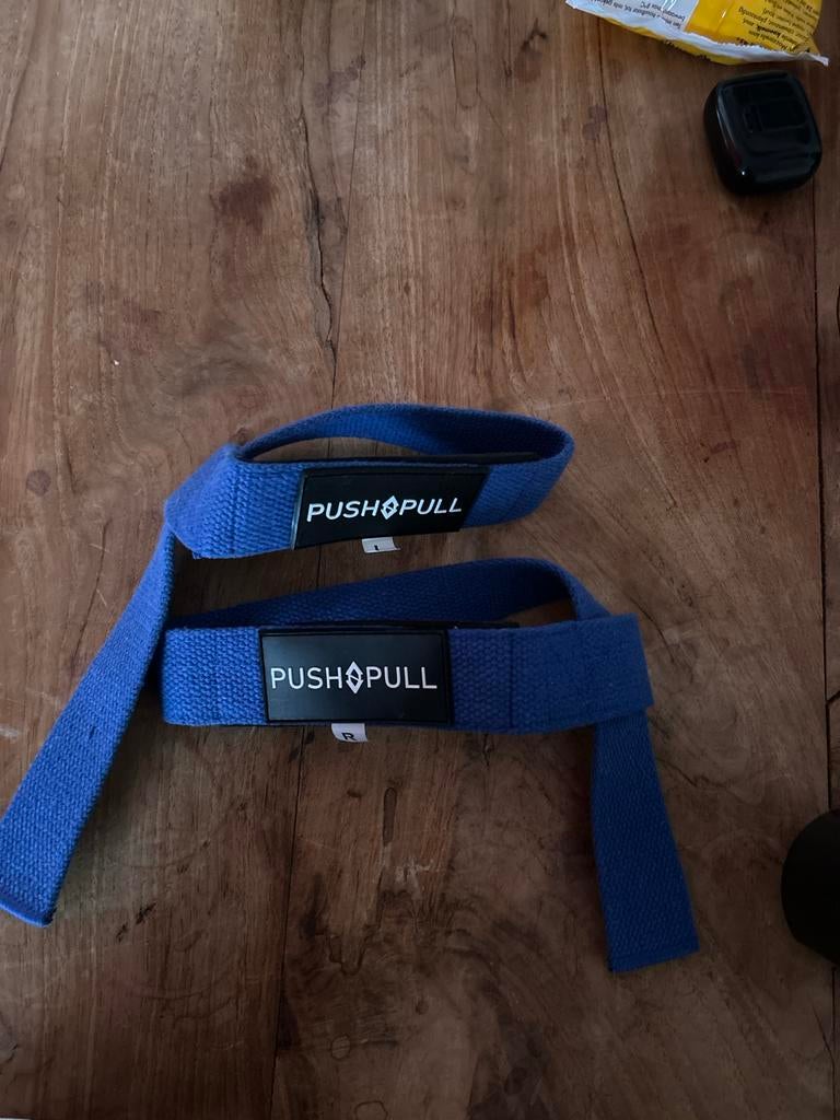 Push Pull Lifting Straps - Blauw, Ophalen of Verzenden, Zo goed als nieuw, Rug, Halterriem