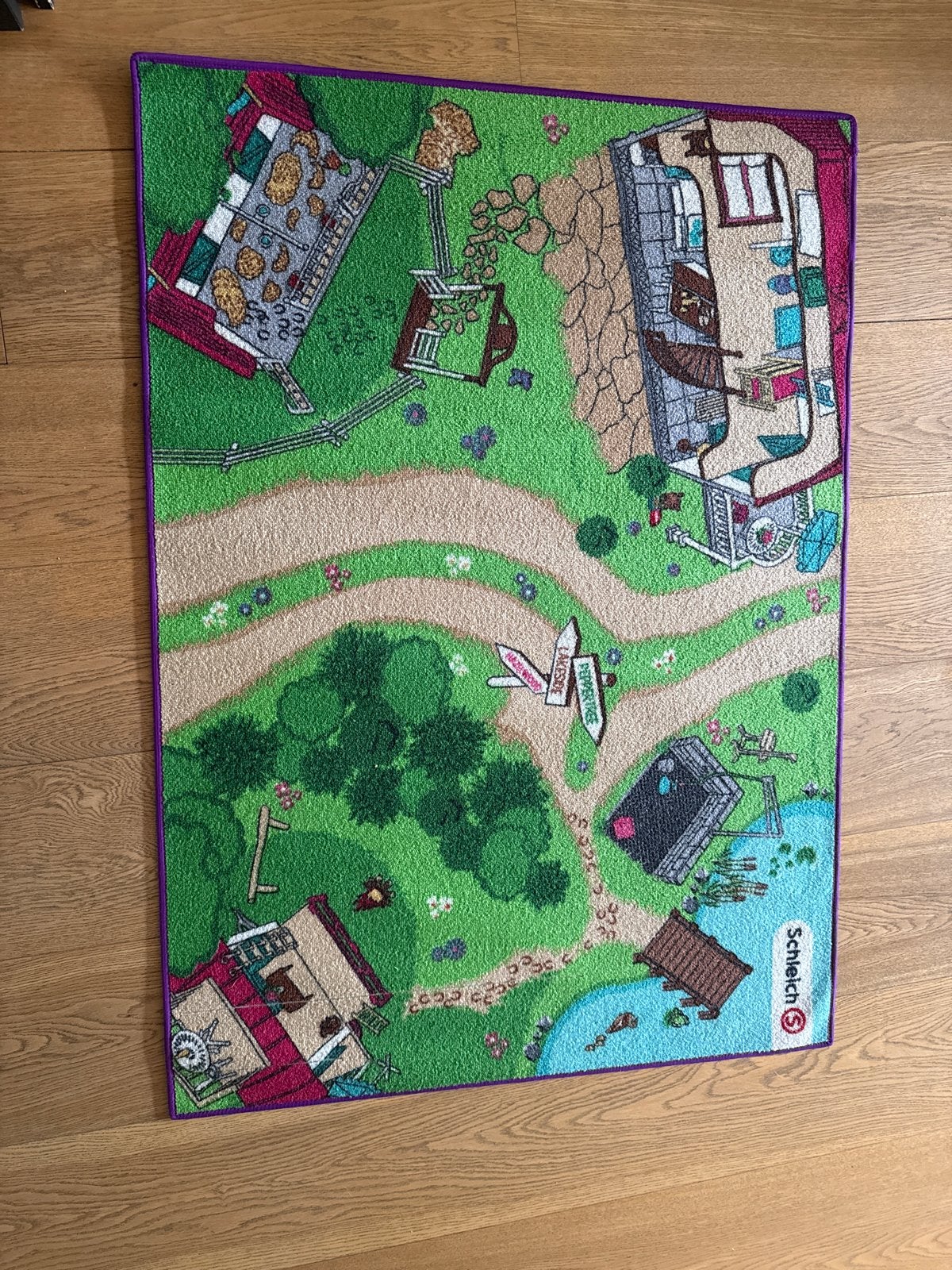 Schleich Speelkleed met boerderij en paardenstal, Ophalen, Zo goed als nieuw