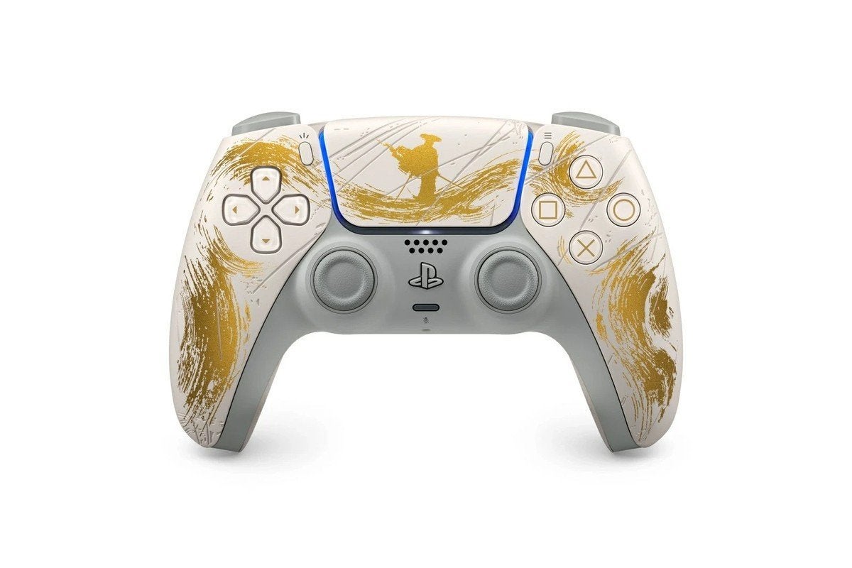 Gezocht: PS5 DualSense Controller - Ghost of Tsushima (Goud), Ophalen of Verzenden, Zo goed als nieuw, Playstation 5