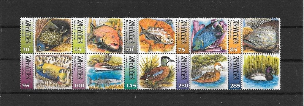 Nederlandse Antillen vissen en vogels, Ophalen of Verzenden, Postfris