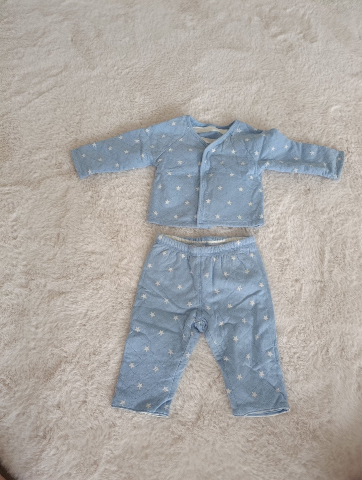 Baby setje: jasje en broekje met sterrenpatroon, Kinderen en Baby's, Babykleding | Overige, Ophalen of Verzenden, Gebruikt, Onbekend