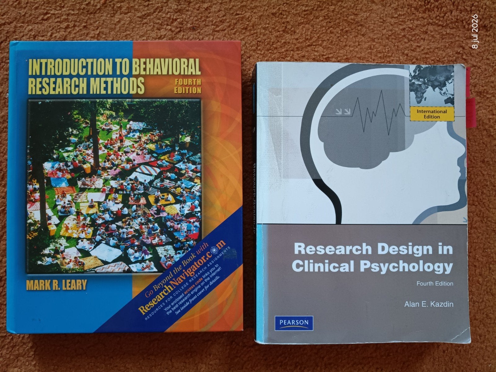 Studieboeken statistiek Klinische Psychologie, Gelezen, Mark R. Leary, Alan E. Kazdin, Gamma, HBO