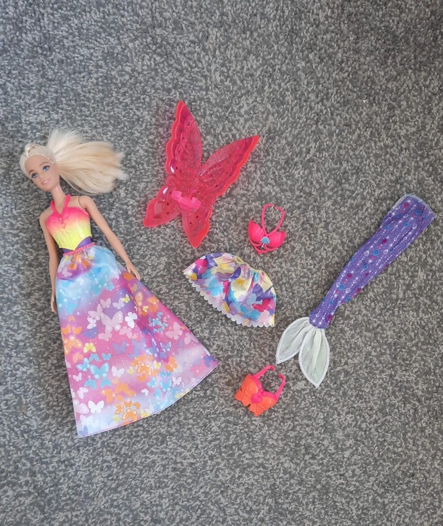 Barbie zeemeermin, Ophalen of Verzenden, Zo goed als nieuw, Barbie