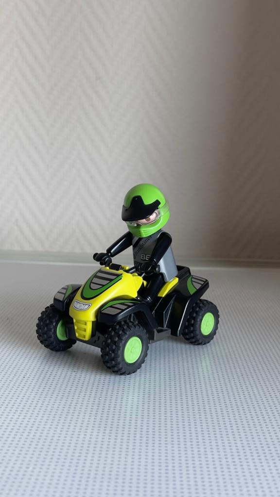 Playmobil Quad met Rijder - Pullback Functie, Ophalen, Gebruikt