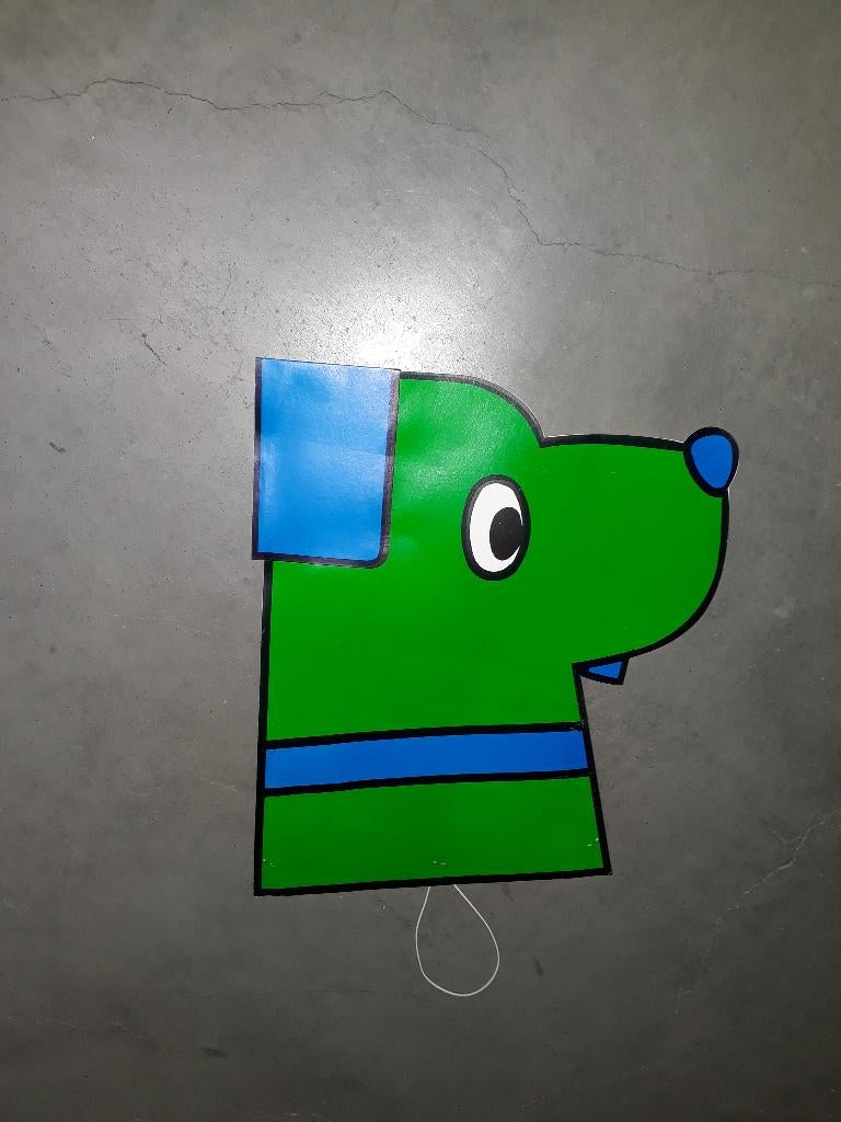 Papieren hond hoed + elastiek voor kinderen - NIEUW, Hobby en Vrije tijd, Ophalen of Verzenden, Nieuw, Hoed of Pruik, Carnaval