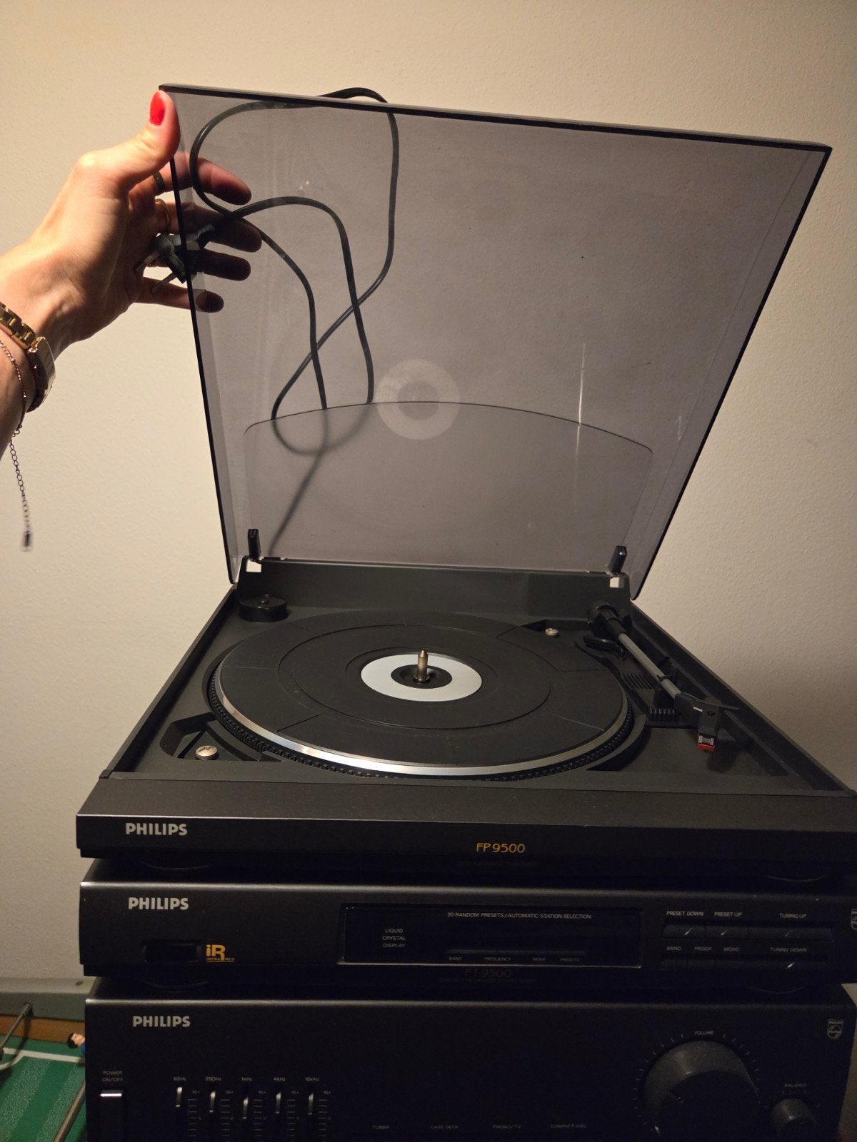 Vintage Philips Stereoset met Platenspeler en Cassettedeck, Ophalen, Philips, Gebruikt, Losse componenten