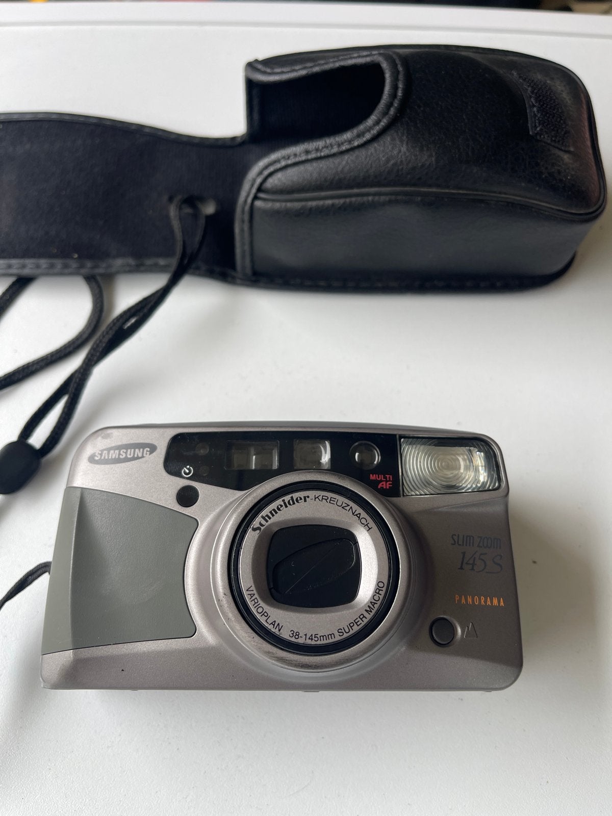Samsung Slim Zoom 145S Compact Camera met Tasje, Audio, Tv en Foto, Fotocamera's Analoog, Ophalen of Verzenden, Gebruikt, Compact
