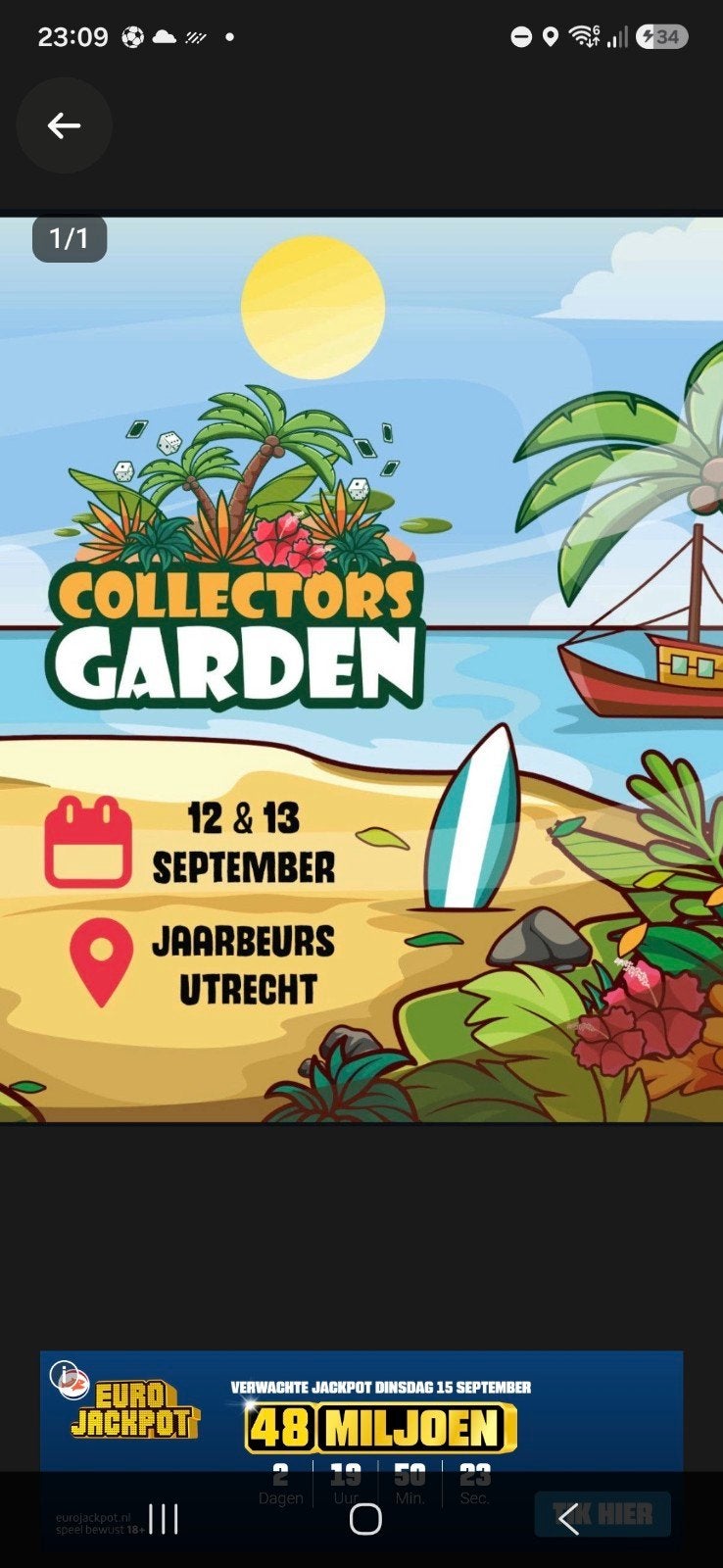 2 of 4 tickets collectors garden gezocht, Twee personen