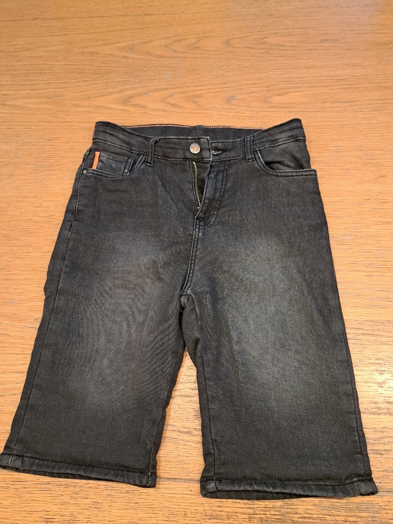 korte broek zwart spijkerstof maat 164, Ophalen of Verzenden, Jongen, Broek
