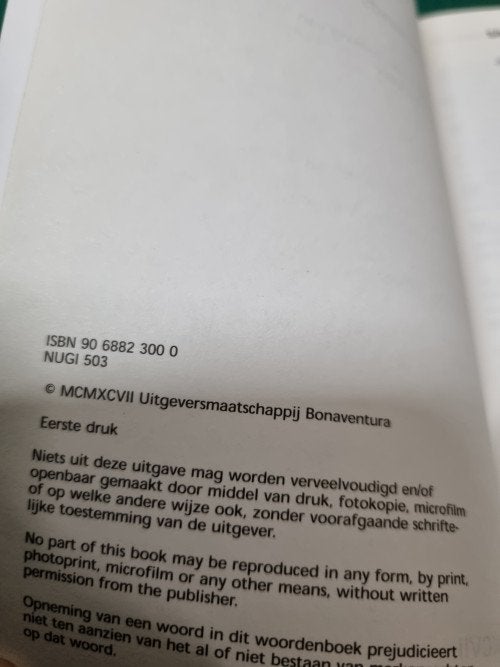 - woordenboek nederlands, Ophalen of Verzenden
