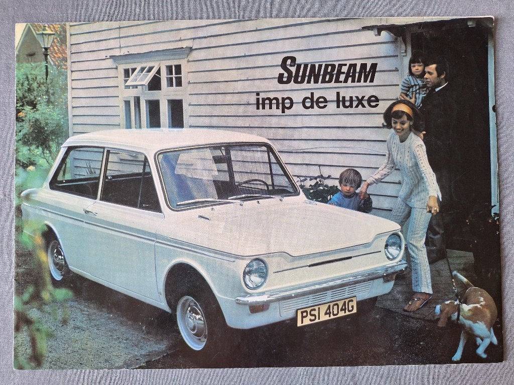 Brochure SUNBEAM IMP De Luxe - 1969 NL, Verzenden, Gelezen, Overige merken