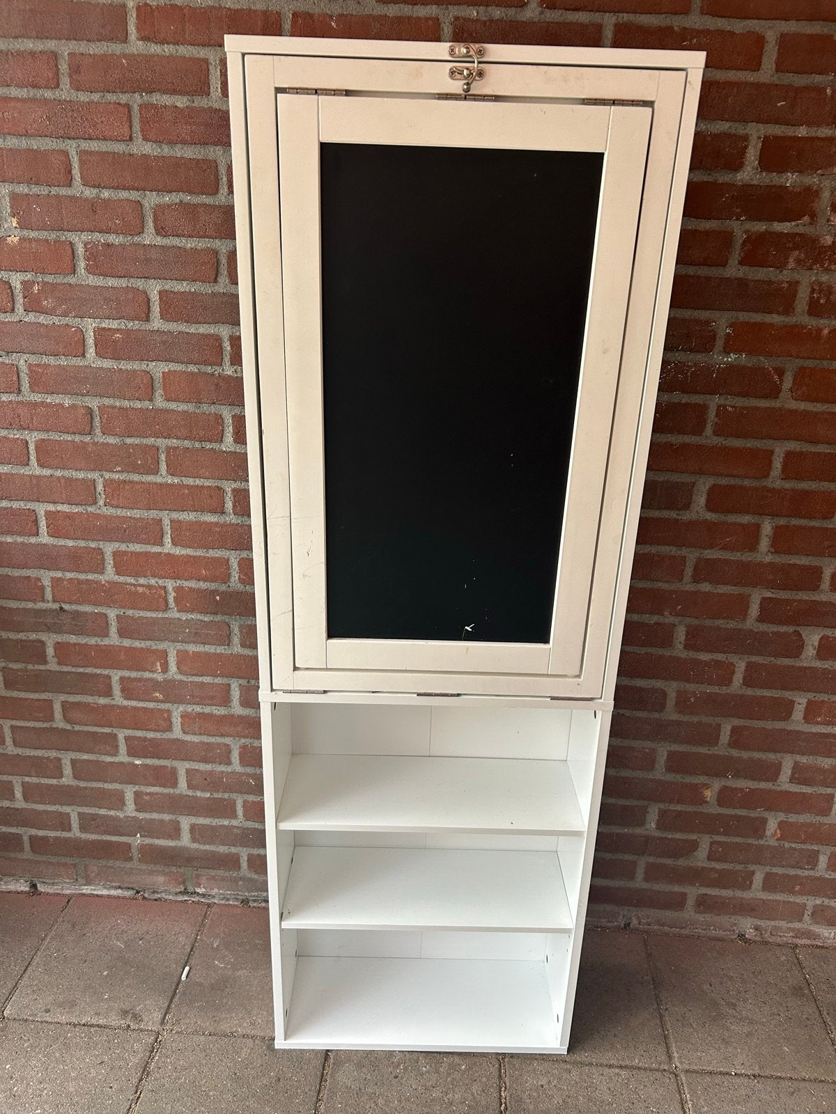 Gratis! Gebruikte nageltafel met opbergruimte, Ophalen, Gebruikt, Hout, Wit