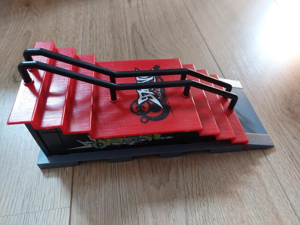 Fingerboard skate trap met rails, Ophalen of Verzenden, Gebruikt