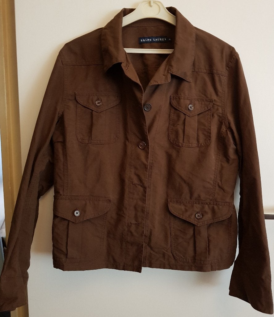Ralph Lauren: vintage dames jack, Kleding | Dames, Jassen | Zomer, Bruin, Maat 42/44 (L), Ophalen of Verzenden, Ralph Lauren