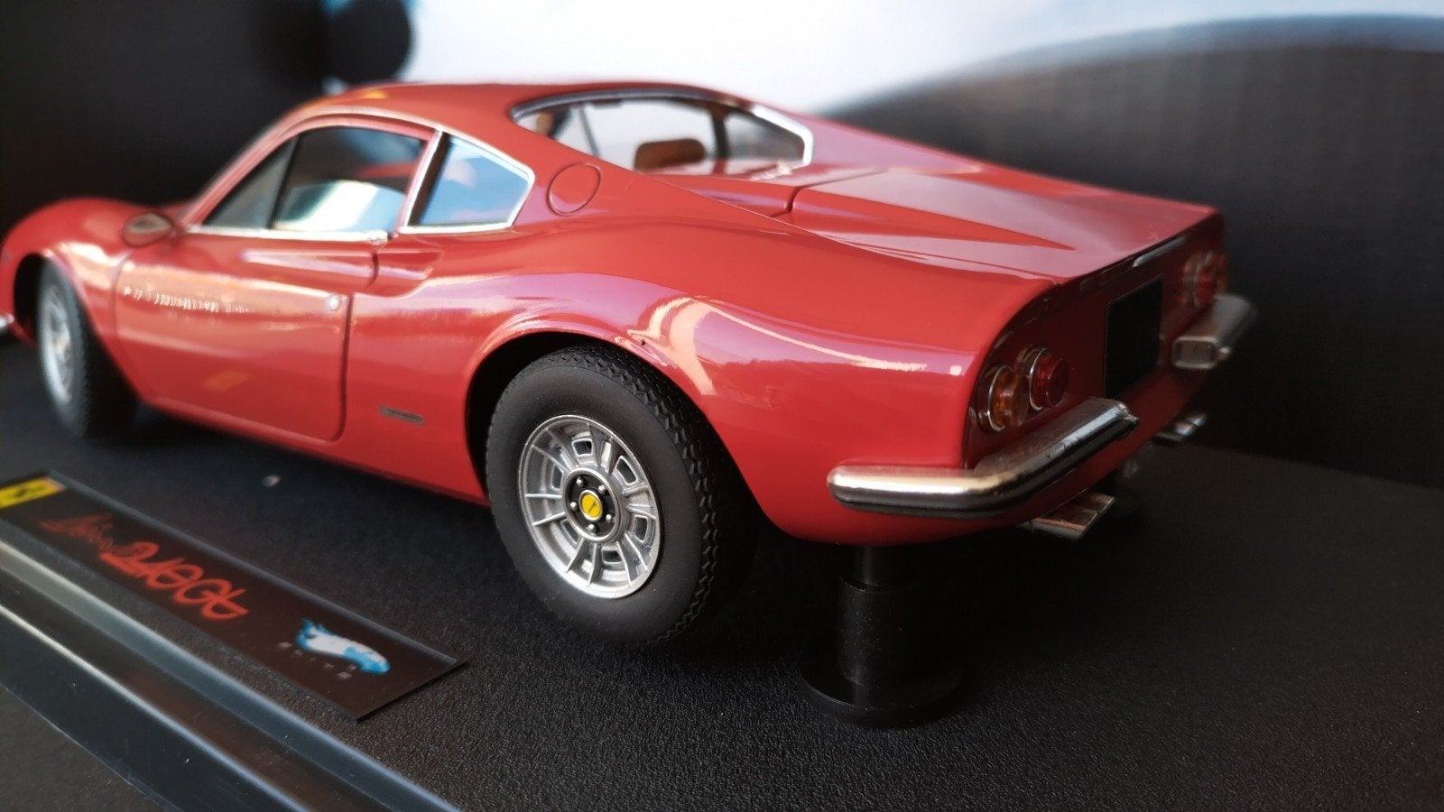 Ferrari 246 GT Dino 1:18 Hotwheels Elite Pol, Hobby en Vrije tijd, Modelauto's | 1:18, Overige merken, Auto, Verzenden, .