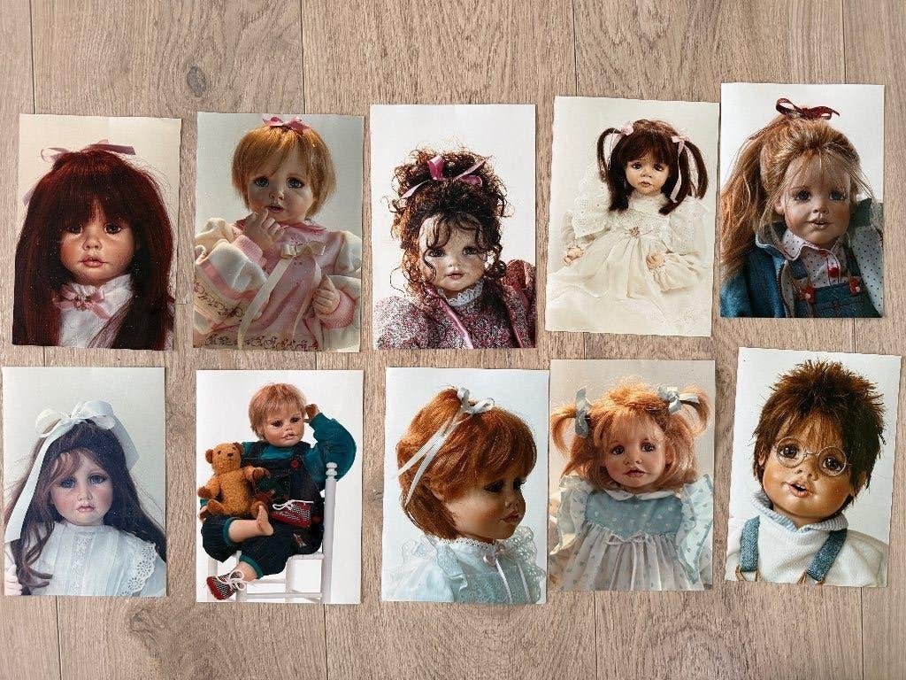 Diverse foto's van originele poppen van Joke Grobben, Verzamelen, Poppen, Ophalen of Verzenden, Gebruikt, Overige typen
