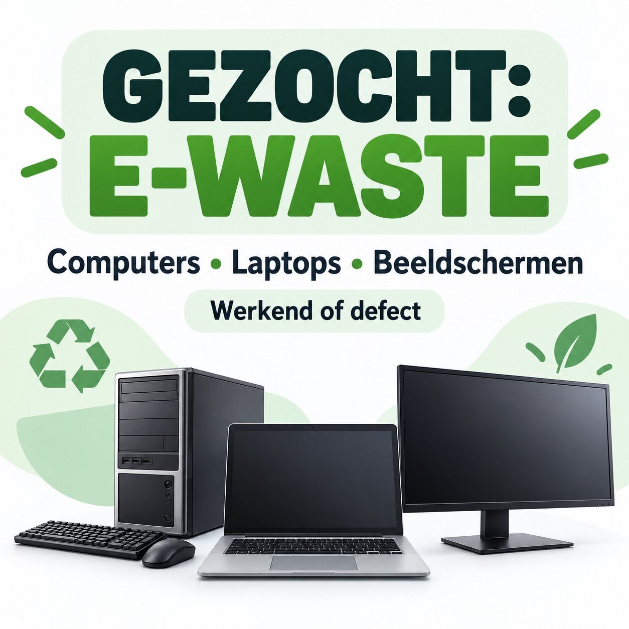Oude computers & laptops gezocht – gratis ophalen, Ophalen, Niet werkend