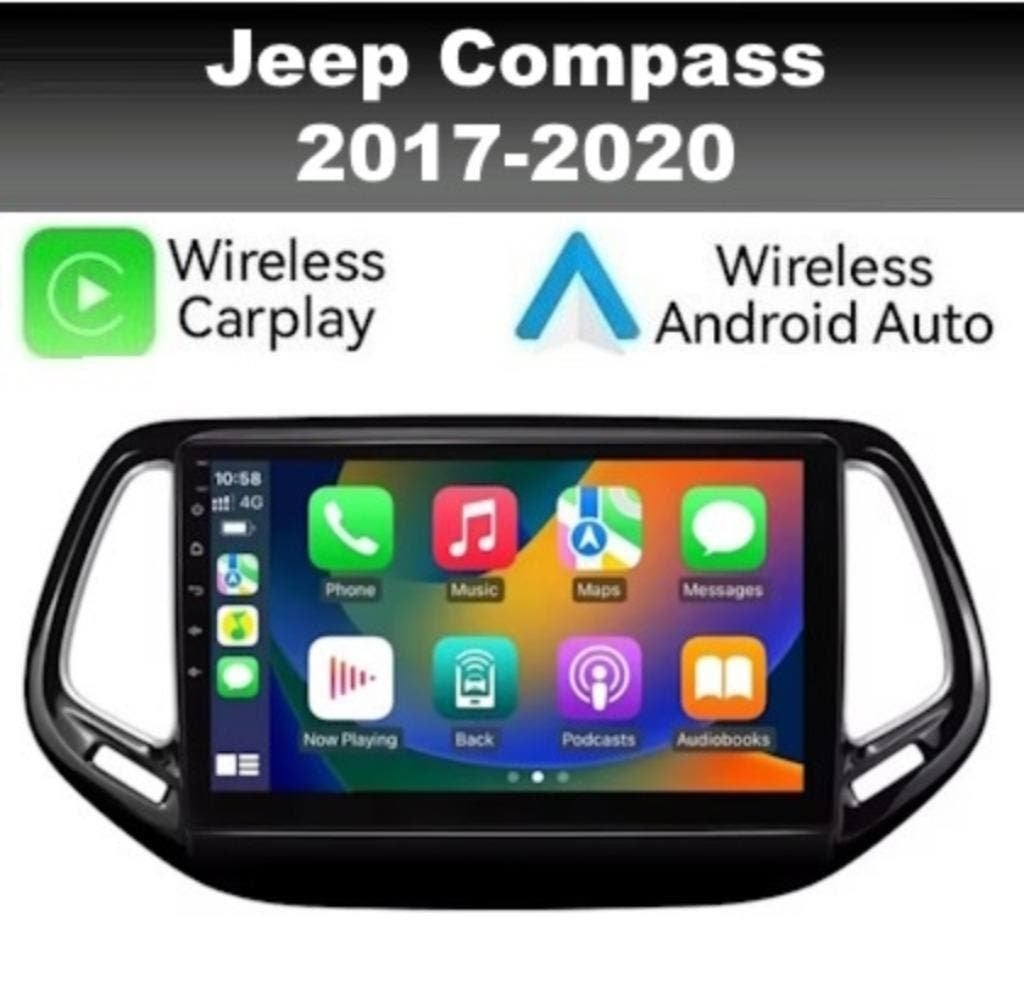 Jeep Compass radio navigatie android 14 apple carplay dab+, Auto diversen, Autoradio's, Nieuw, Ophalen of Verzenden
