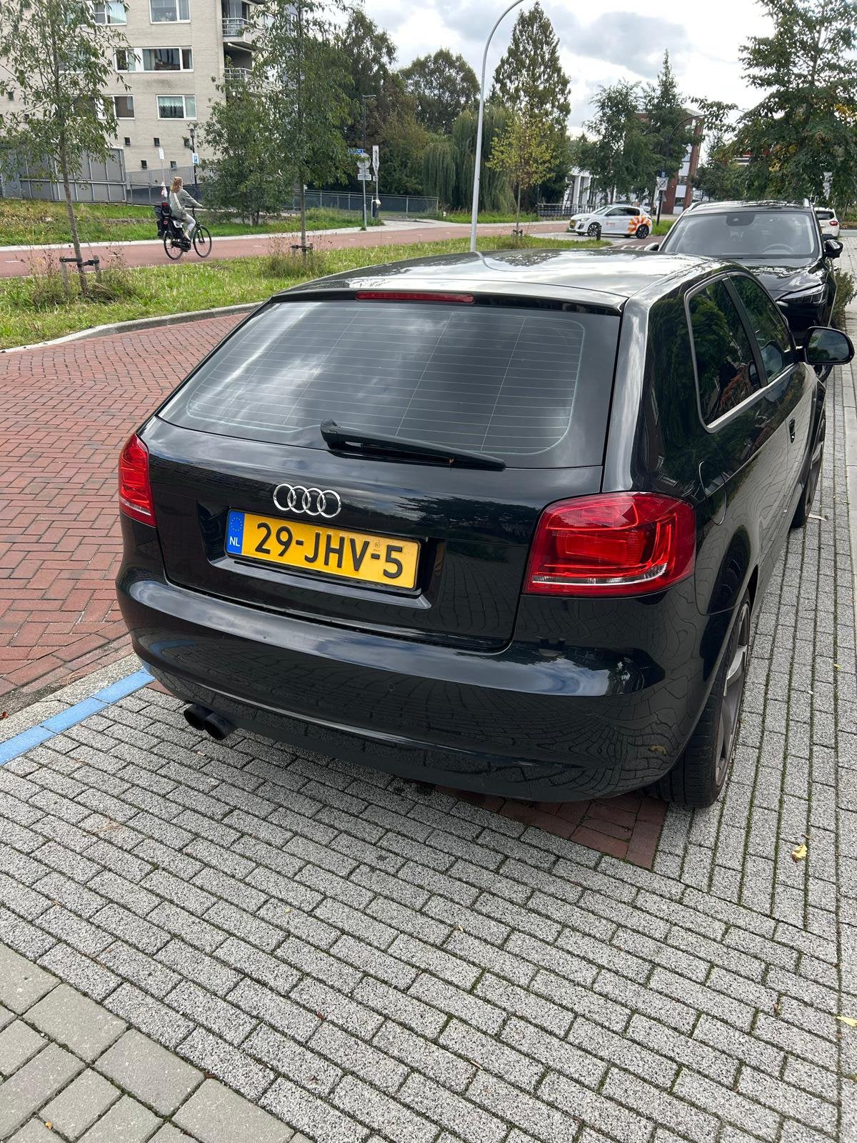 Audi A3 1.8 Tfsi 160pk S Tronic 2009 Zwart automaat, Dealer onderhouden, 680 kg, 4 cilinders, 160 pk