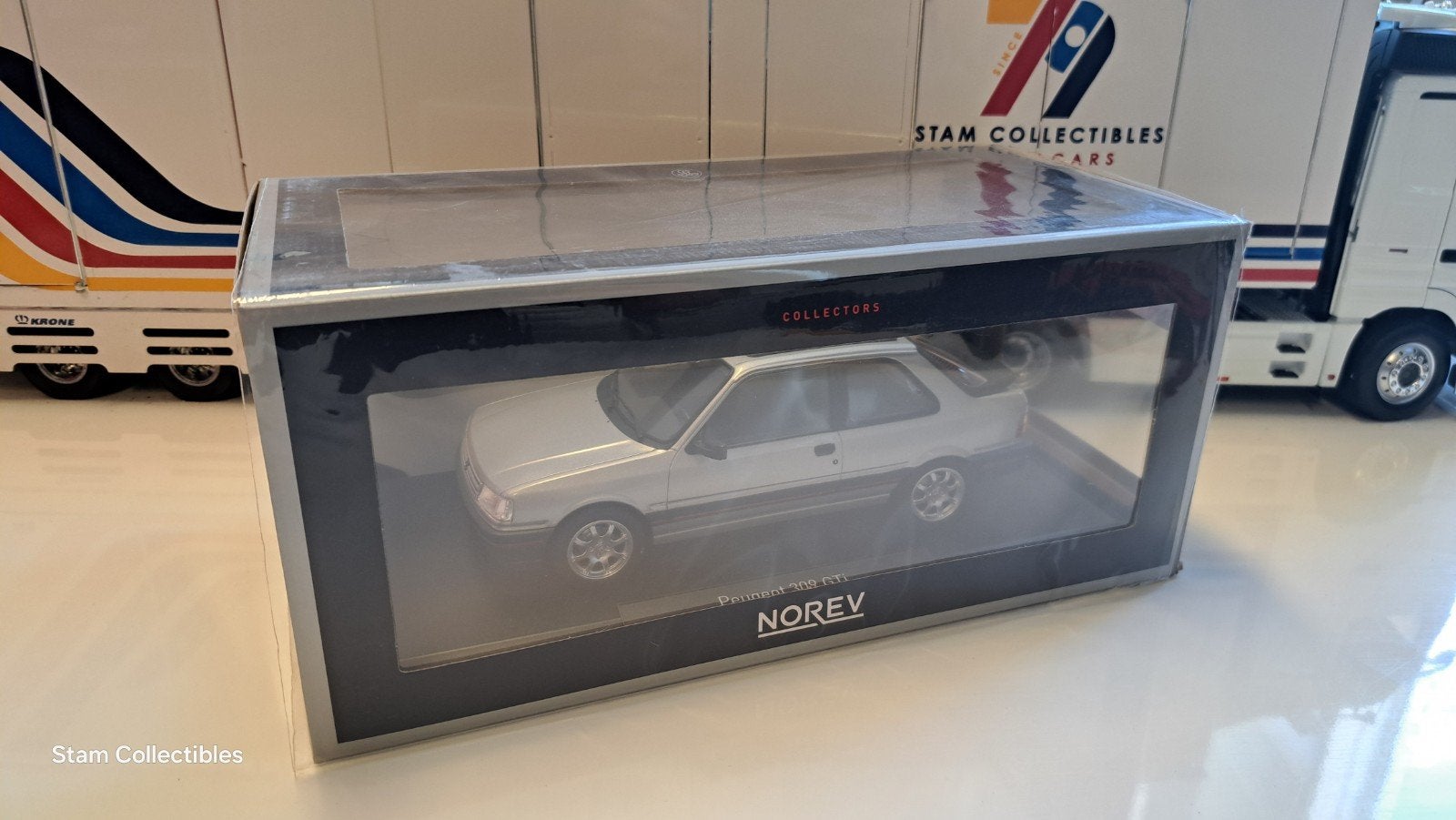 Norev Peugeot 309 GTi Futura Grey Metallic - 1987, Hobby en Vrije tijd, Auto, Norev, Ophalen of Verzenden, Zo goed als nieuw