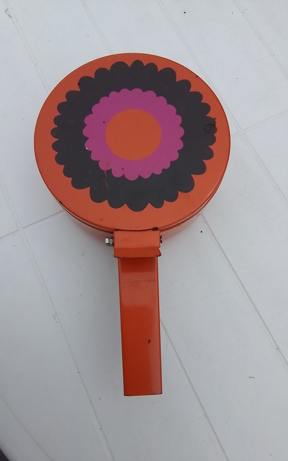 💐BRABANTIA PATRICE ASLEGER - ASBAK ORANJE MET BLOEMEN, Ophalen, Huis en Inrichting