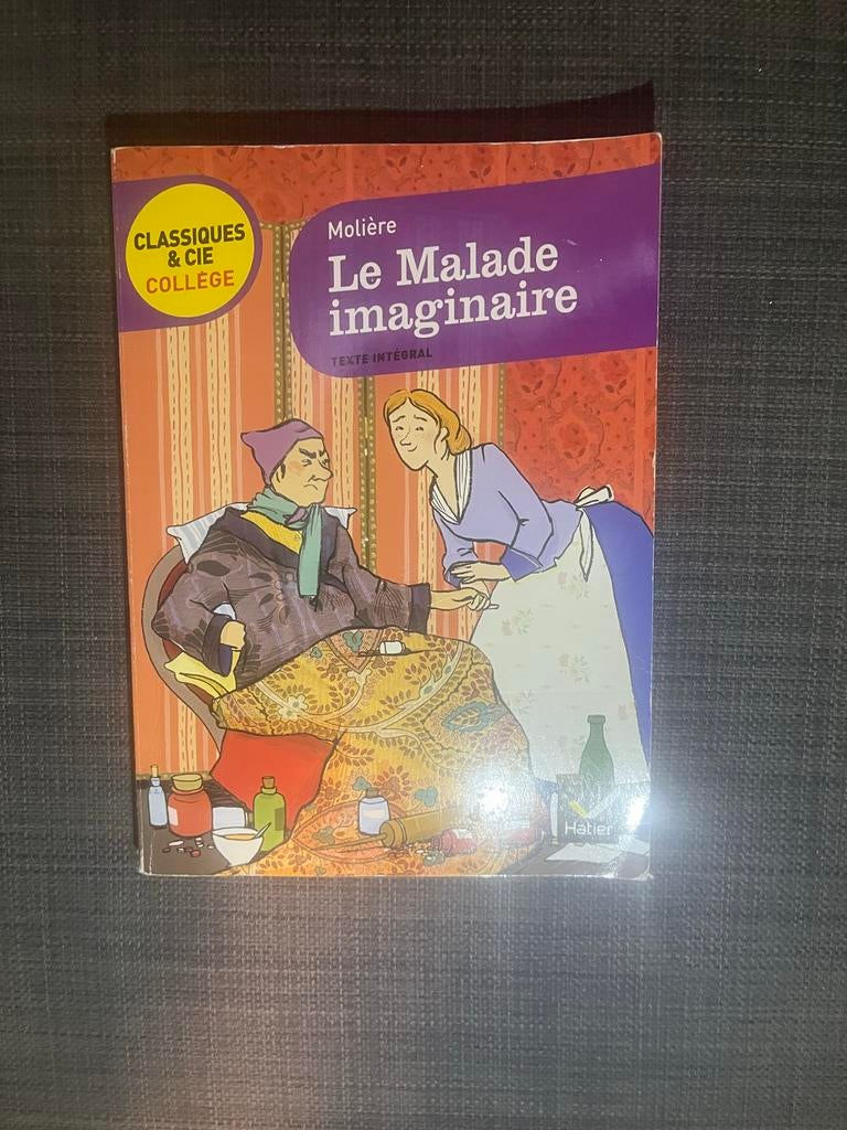 Molière - Le Malade Imaginaire (17e Eeuw Frans voor Tieners), Boeken, Ophalen of Verzenden, Zo goed als nieuw, Fictie