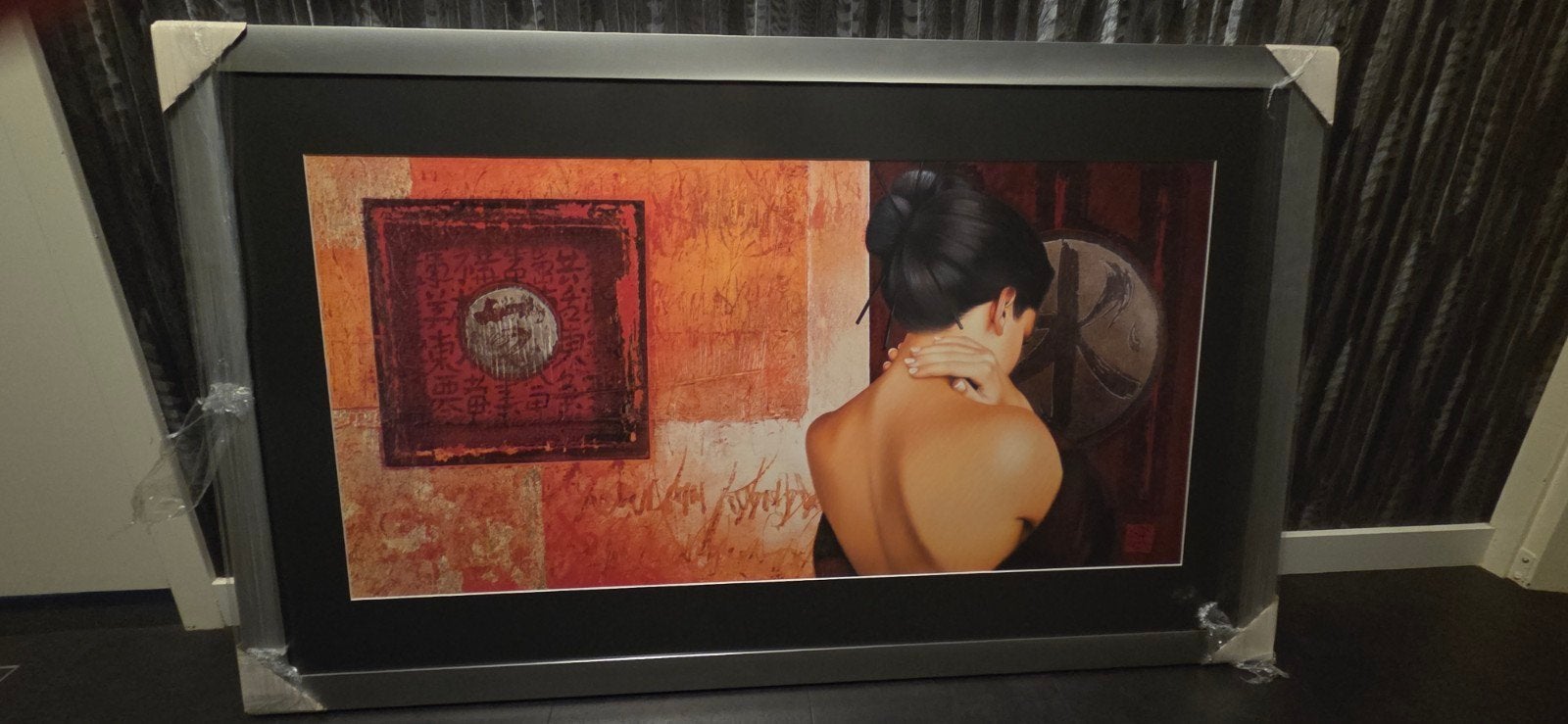 schilderij/poster in lijst met glas, 125 cm, 75 cm, Nieuw, Ophalen of Verzenden
