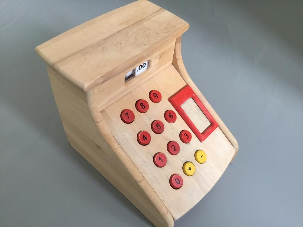Ikea houten speelgoed kassa, Kinderen en Baby's, Speelgoed | Houten speelgoed, Ophalen, Gebruikt, Overige typen