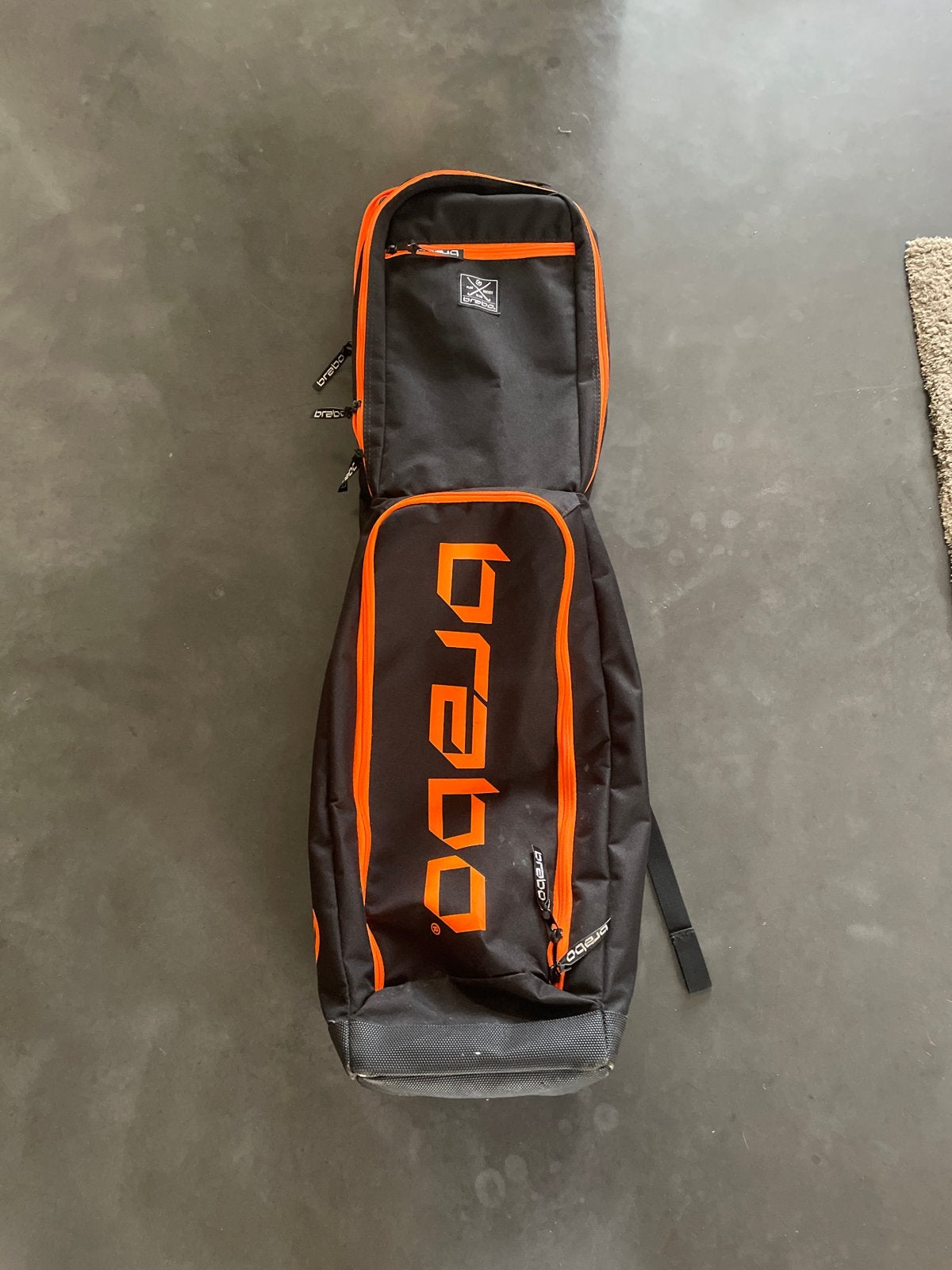 Brabo hockeytas - Zwart/Oranje sticktas, Sport en Fitness, Hockey, Ophalen, Gebruikt, Tas