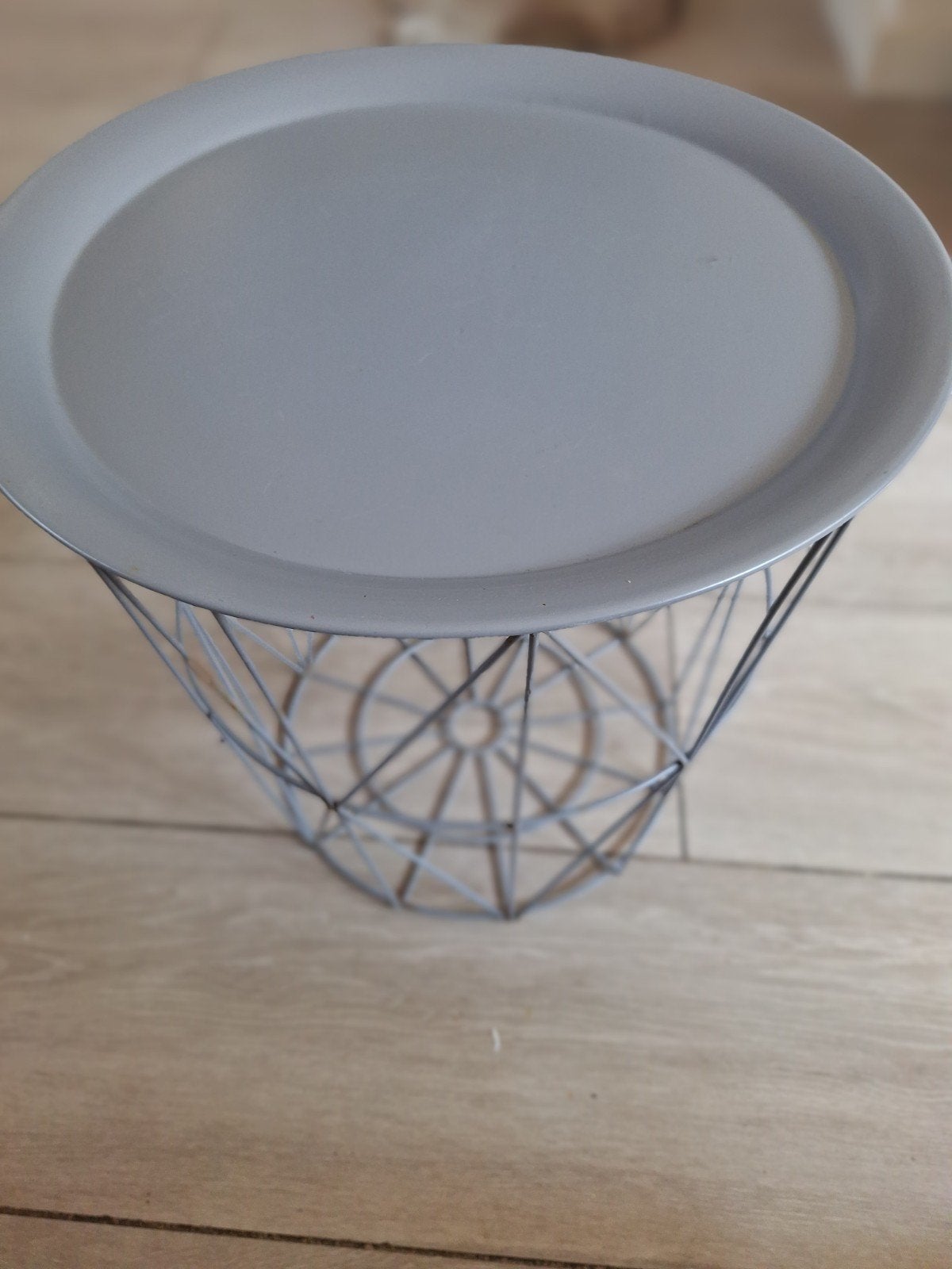 Boeddha beeld op bijzettafel met afneembaar deksel, Ophalen, Gebruikt, 13 cm