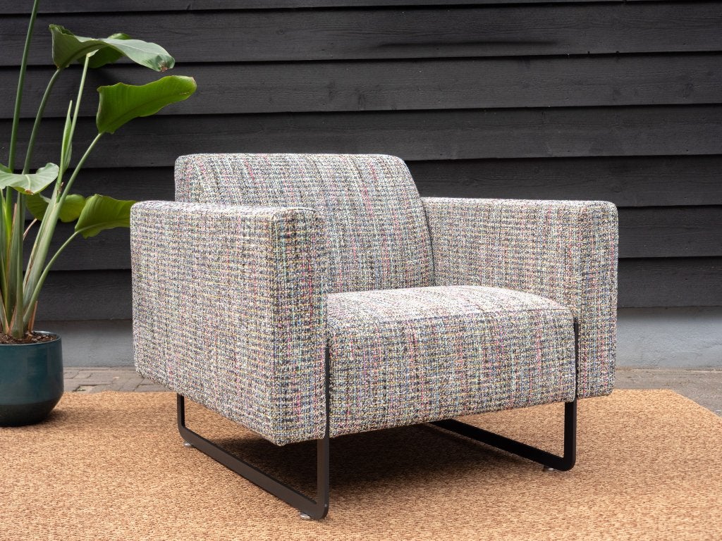 Artifort Mare Fauteuil | FC 302 Design multicolor tweed ZGAN, Huis en Inrichting, Fauteuils, 75 tot 100 cm, Ophalen of Verzenden