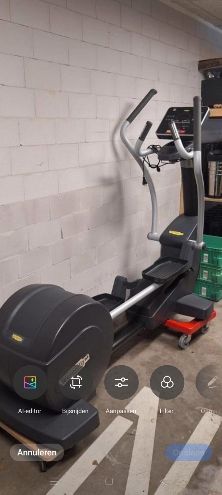 TechnoGym Synchro Forma crosstrainer, Ophalen, Zo goed als nieuw, Benen, Overige typen