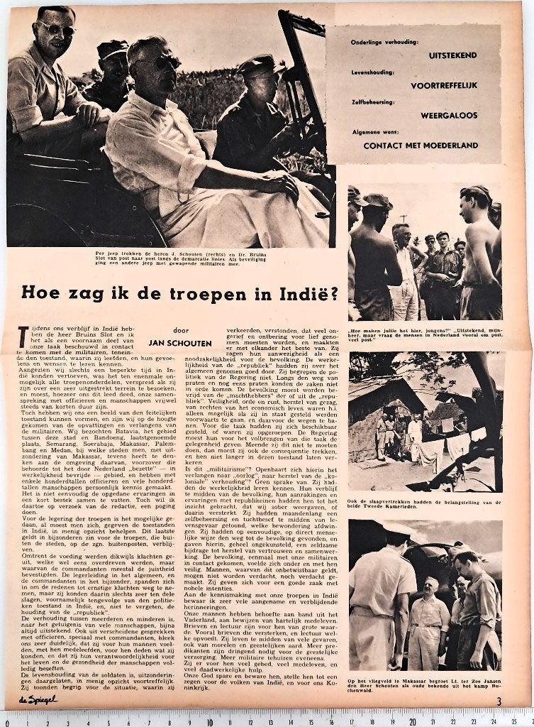Leger Indië 1947; Hoe zag ik de troepen in Indië?, Verzamelen, Foto's en Prenten, Verzenden, 1940 tot 1960, Gebruikt, Overige onderwerpen