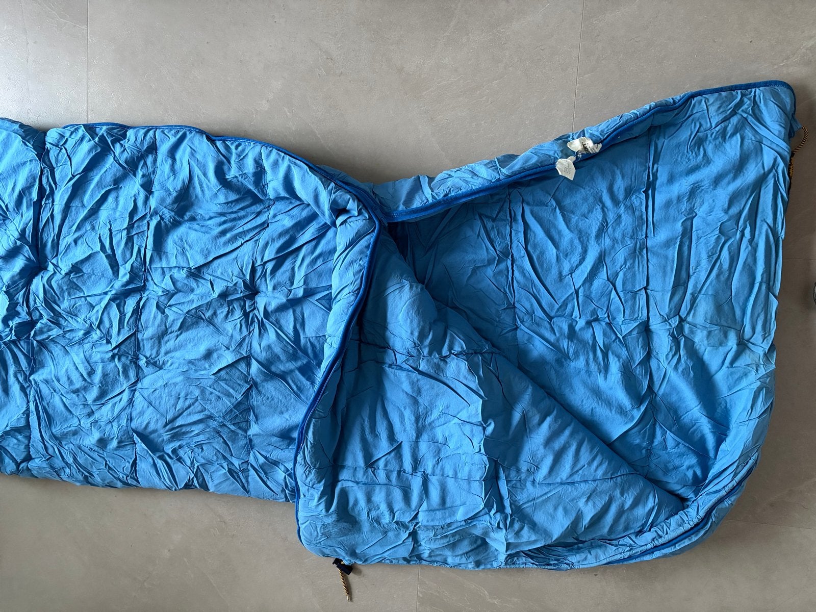 Nomad Laguna Slaapzak - Blauw, 100% Polyester Vulling, Caravans en Kamperen, Slaapzakken, Ophalen, Gebruikt