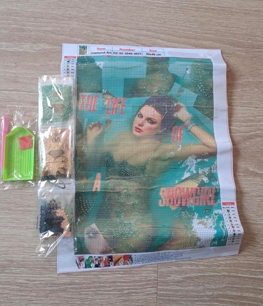 Diamond Painting Taylor Swift 30x40cm, Film en tv, Diamond painting, Nieuw, Meerkleurig
