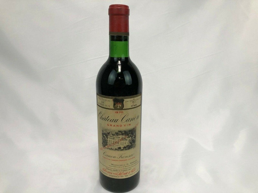 CHATEAU CANON 1970 GRAND VIN Canon-Fronsac, Verzamelen, Frankrijk, Nieuw, Ophalen of Verzenden, Rode wijn