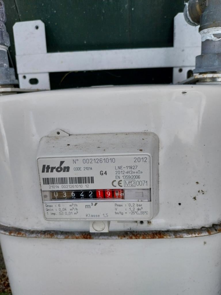 Gasmeter, Ophalen, Gebruikt