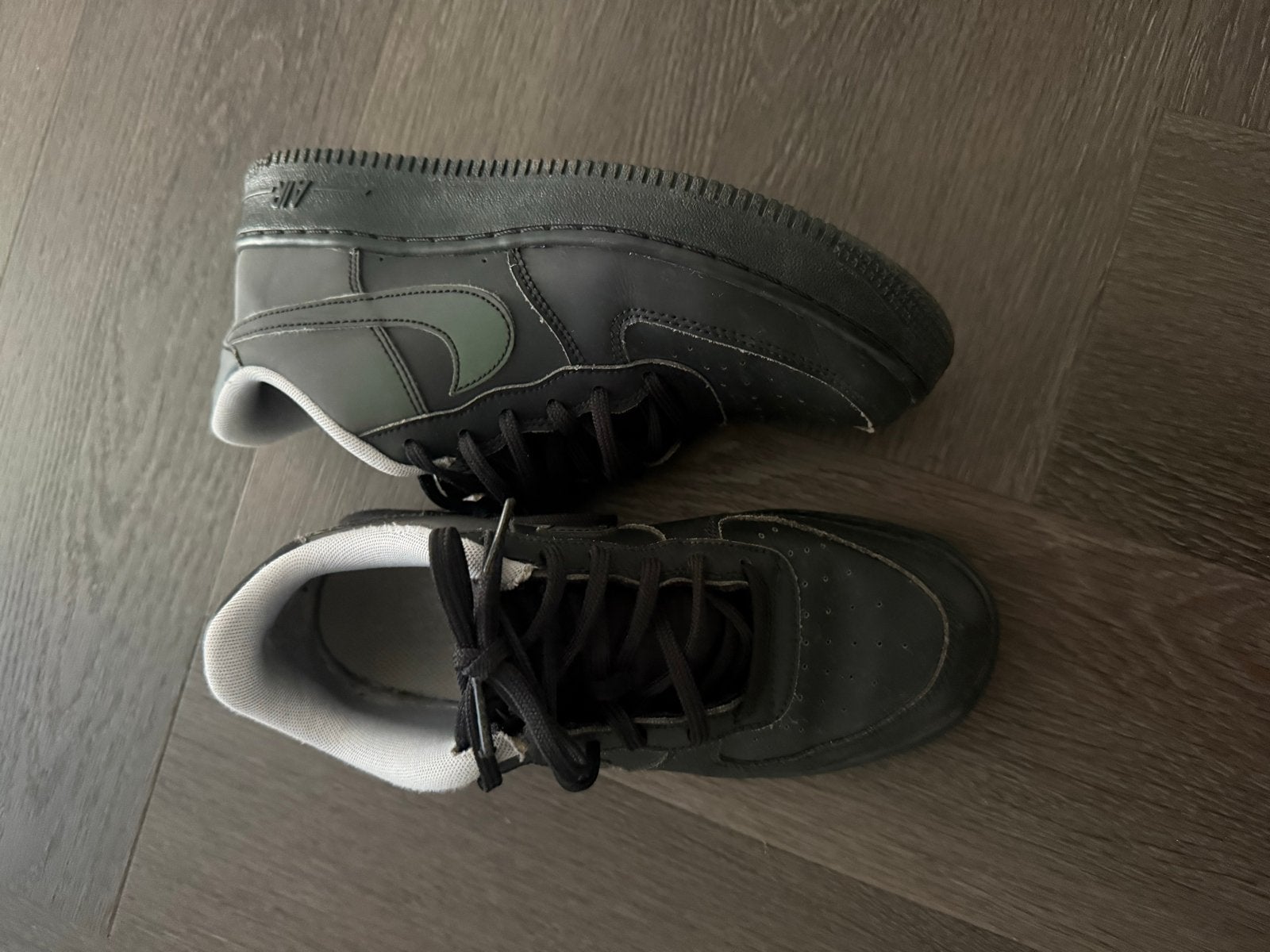 Nike Air Force 1 Low - Zwart - Maat 37.5, Ophalen of Verzenden, Gedragen, Zwart, Sneakers of Gympen