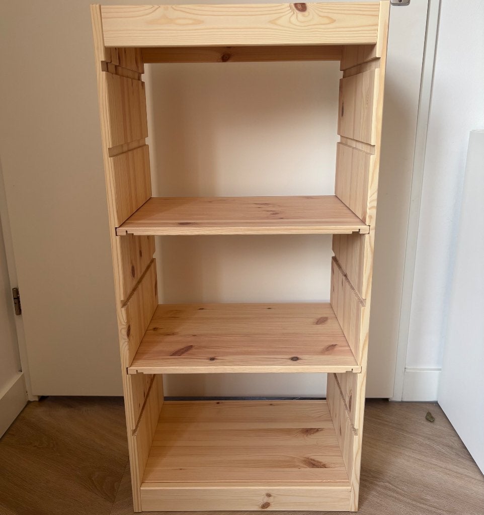 IKEA Trofast basiselement kast inclusief 2 planken, Ophalen, Zo goed als nieuw, 75 tot 100 cm, Minder dan 50 cm