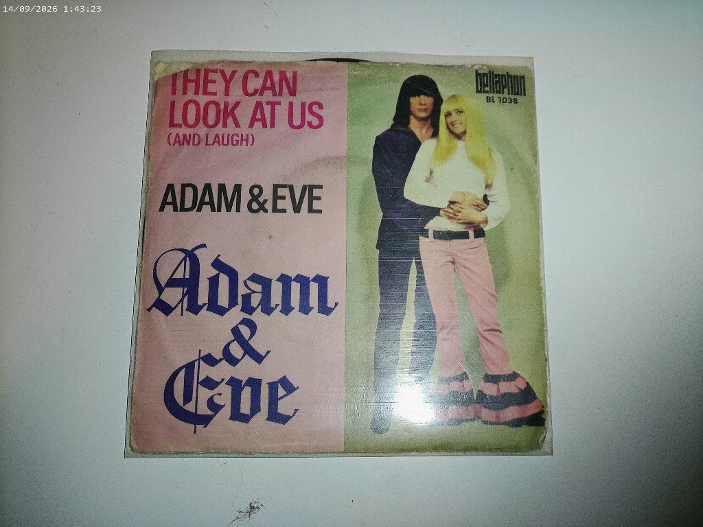 Adam & Eve - Adam & Eve / They can look at us, Gebruikt, Fotohoes, 7 inch, Ophalen of Verzenden
