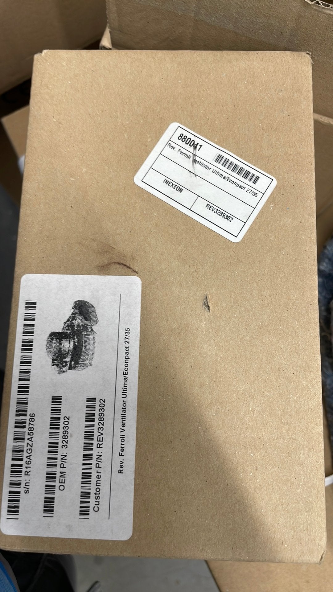 Agpo ferroli ventilator. 3289302, Ophalen, Nieuw